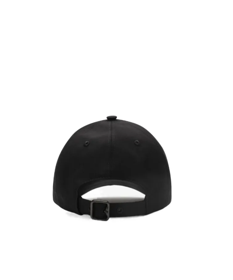 Burberry Check Cursive Logo Gabardine Baseball Cap