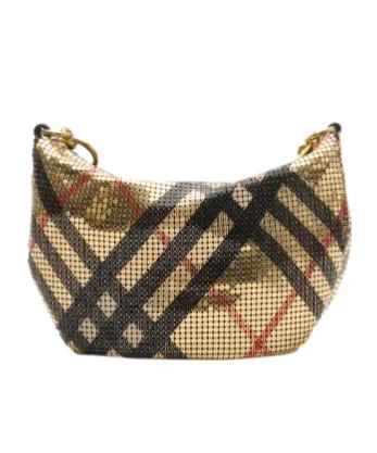Burberry Chainmail Checked Shoulder Bag