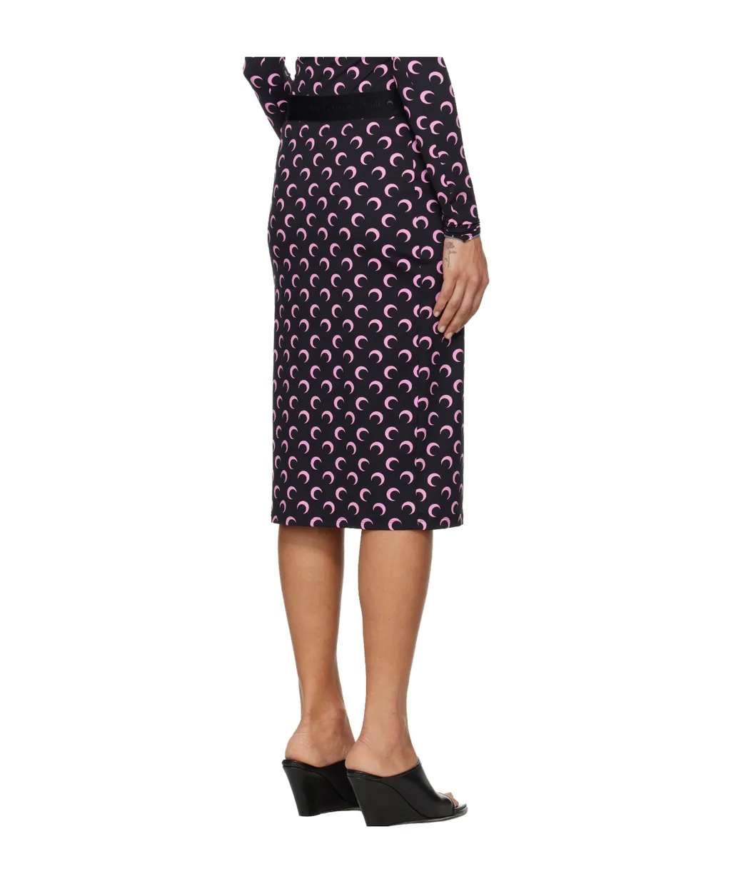 Marine Serre Logo Printed Skirt