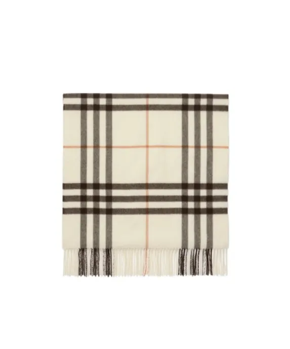 Burberry Wide Cross Stitch Ekd Check Scarf