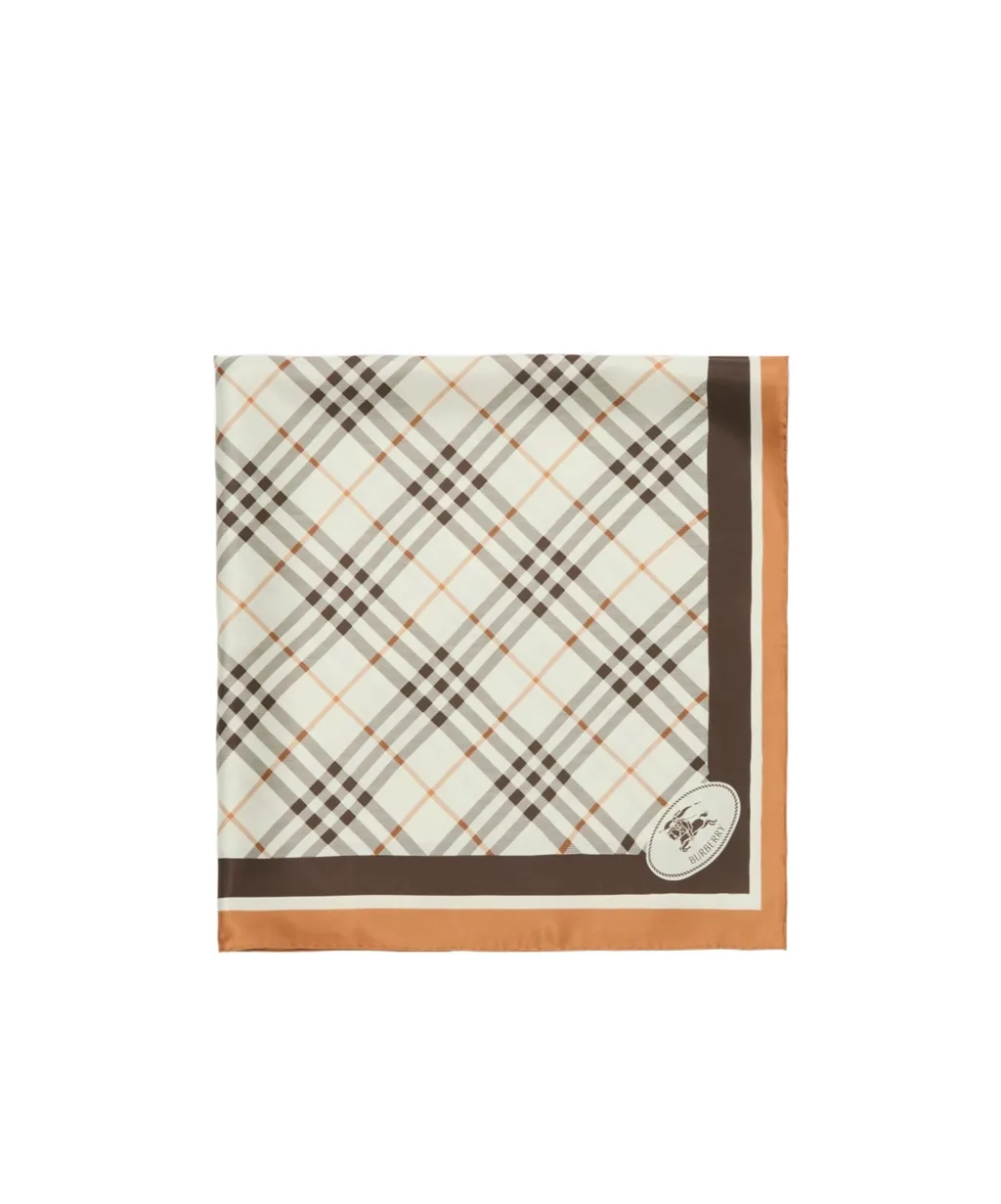Burberry Check Knight Stamp Scarf