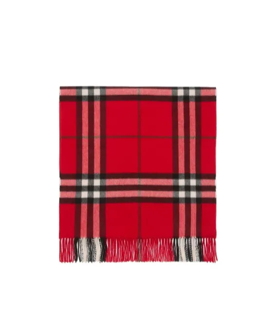Burberry Wide Cross Stitch Ekd Check Scarf
