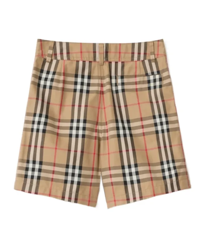 Burberry Kids Checked Shorts
