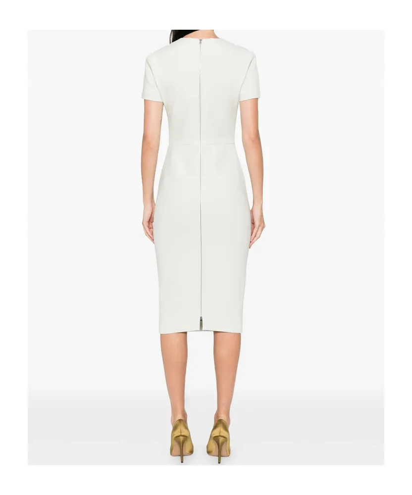 Short-Sleeve Midi Dress