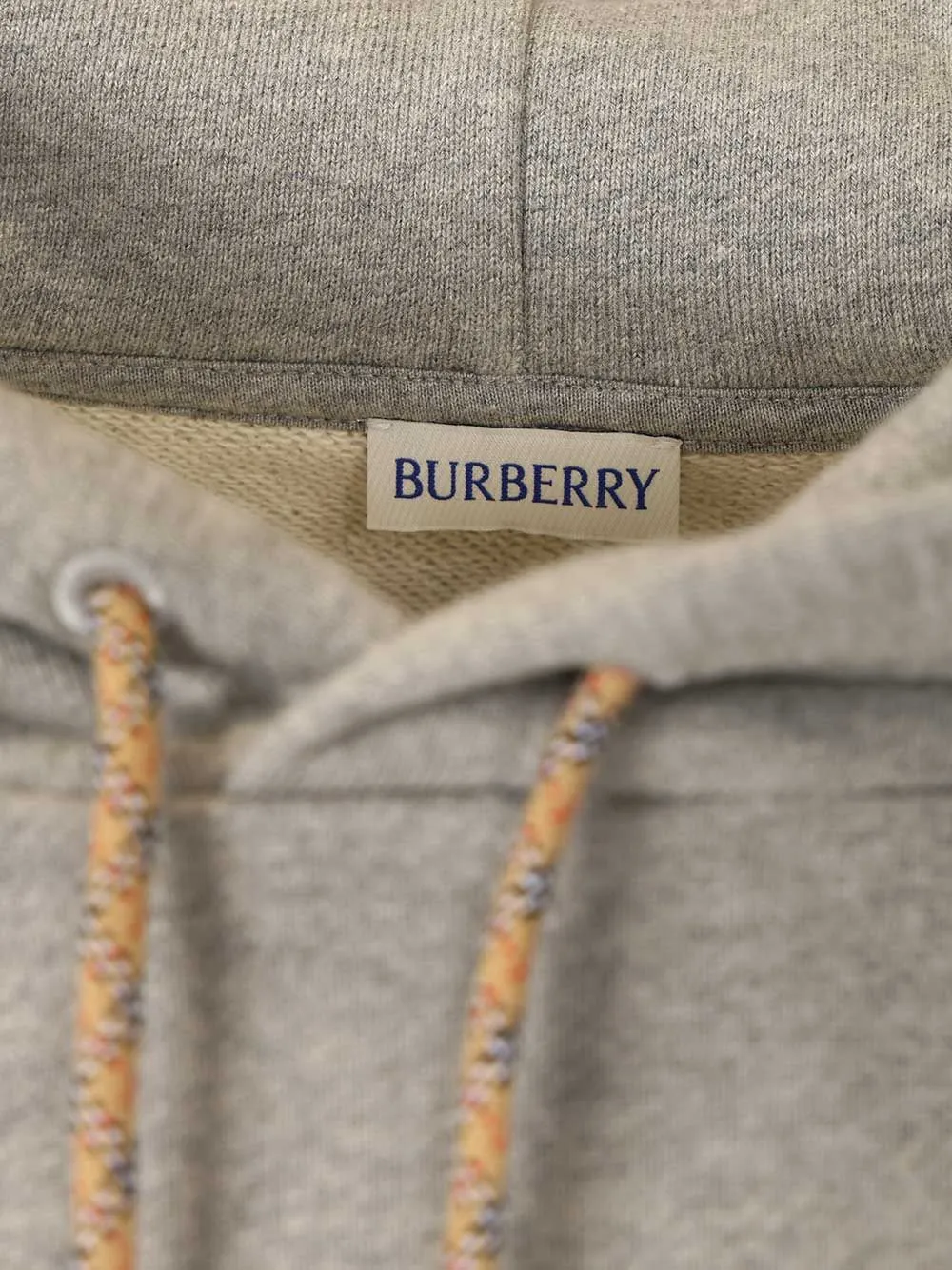 Burberry Checked Sleeve Drawstring Hoodie