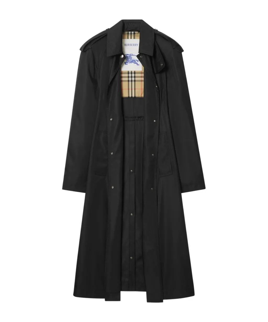 Burberry Long Hooded Car Coat