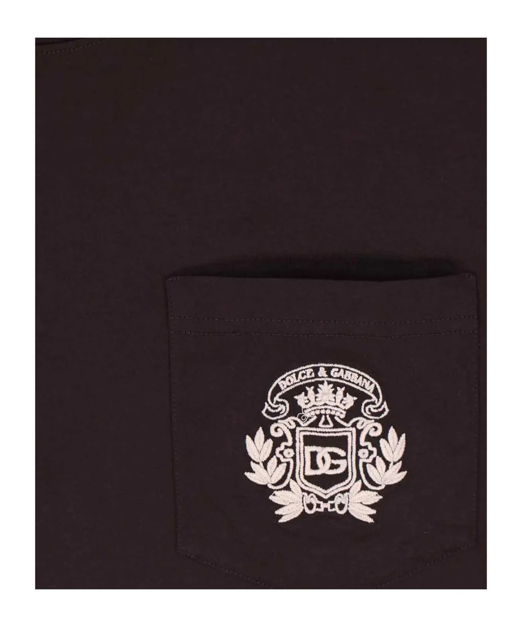 Dolce & Gabbana Logo Embroidered Crewneck T-Shirt