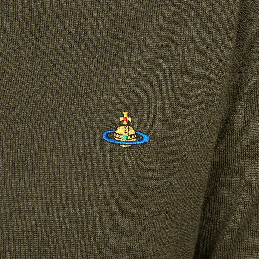 Vivienne Westwood Orb Embroidered Cropped Cardigan