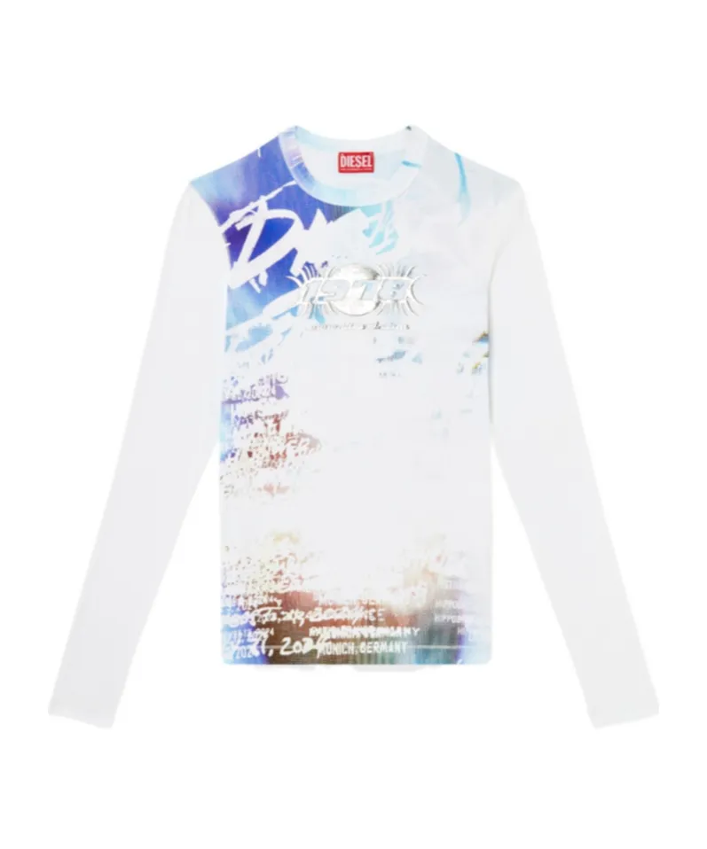 Diesel Long Sleeved Crewneck T-Shirt