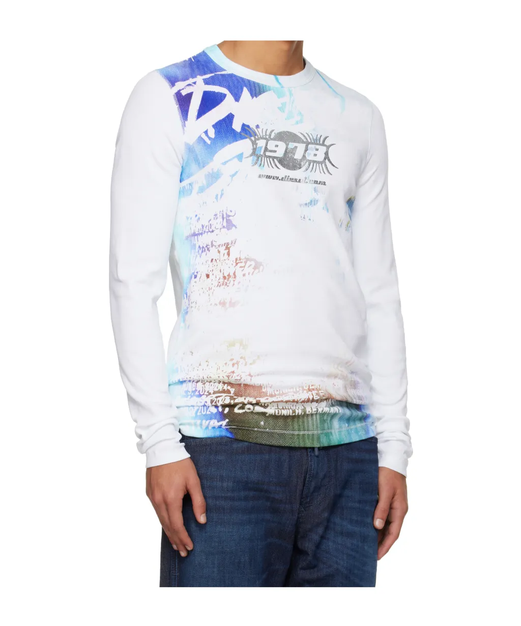 Diesel Long Sleeved Crewneck T-Shirt