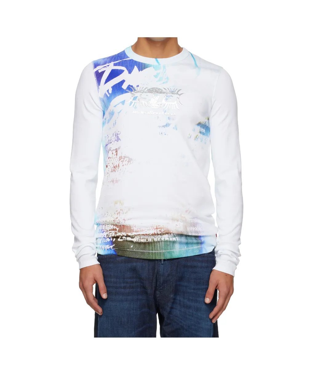 Diesel Long Sleeved Crewneck T-Shirt
