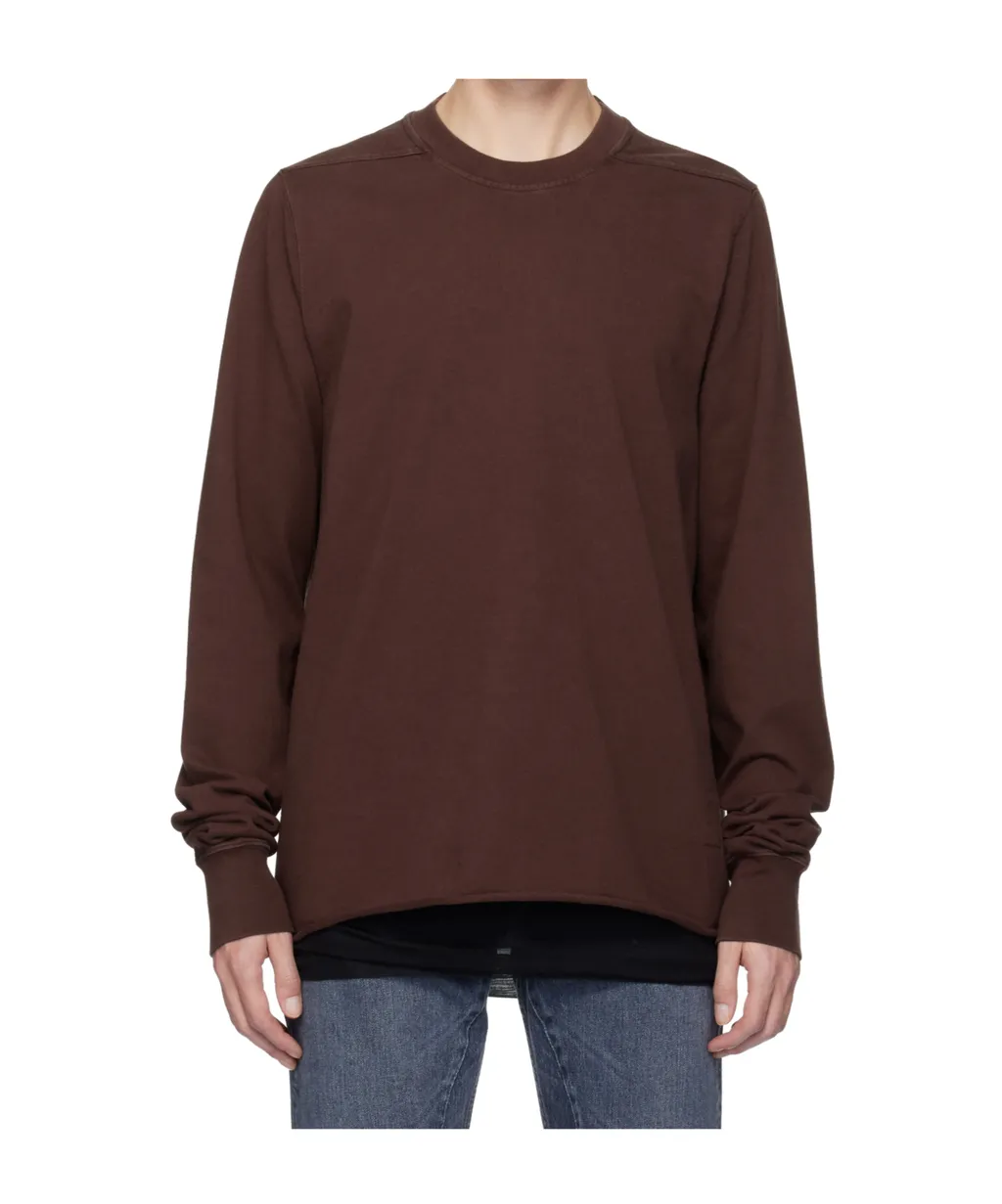 Raw-Edge Crew-Neck Sweatshirt