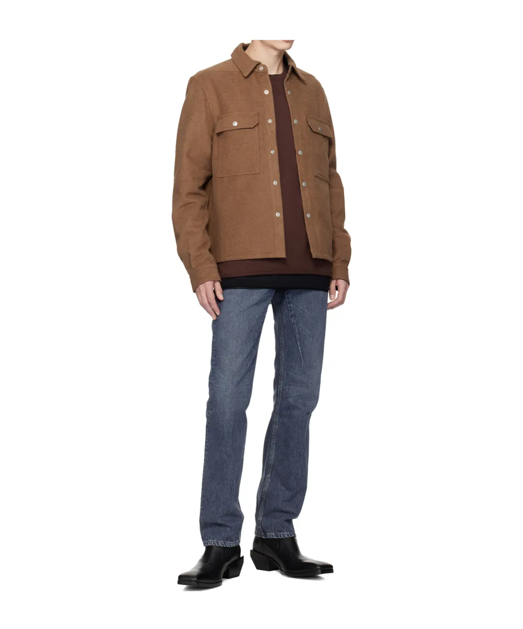 Raw-Edge Crew-Neck Sweatshirt
