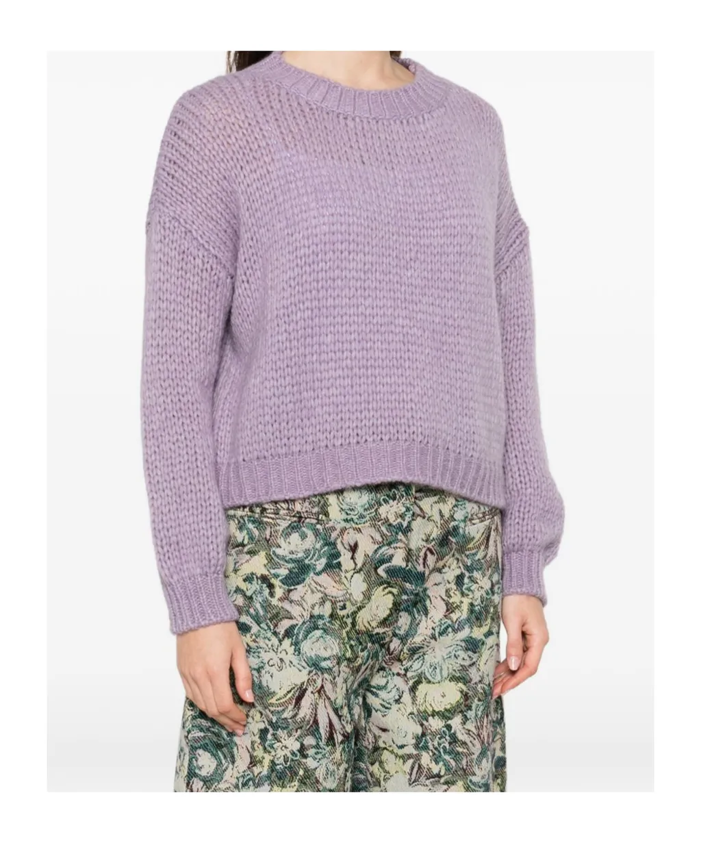 Crew Neck Long-Sleeved Sweater