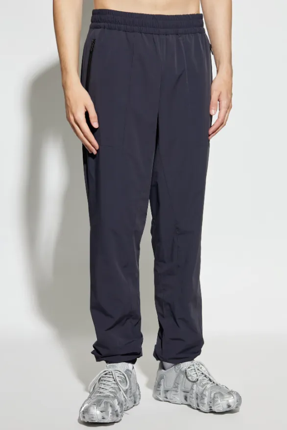Zip-Pocket Elastic-Waist Trousers