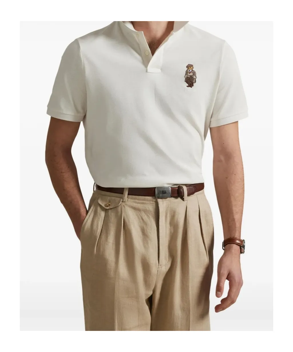 Polo Bear-Embroidered Polo Shirt