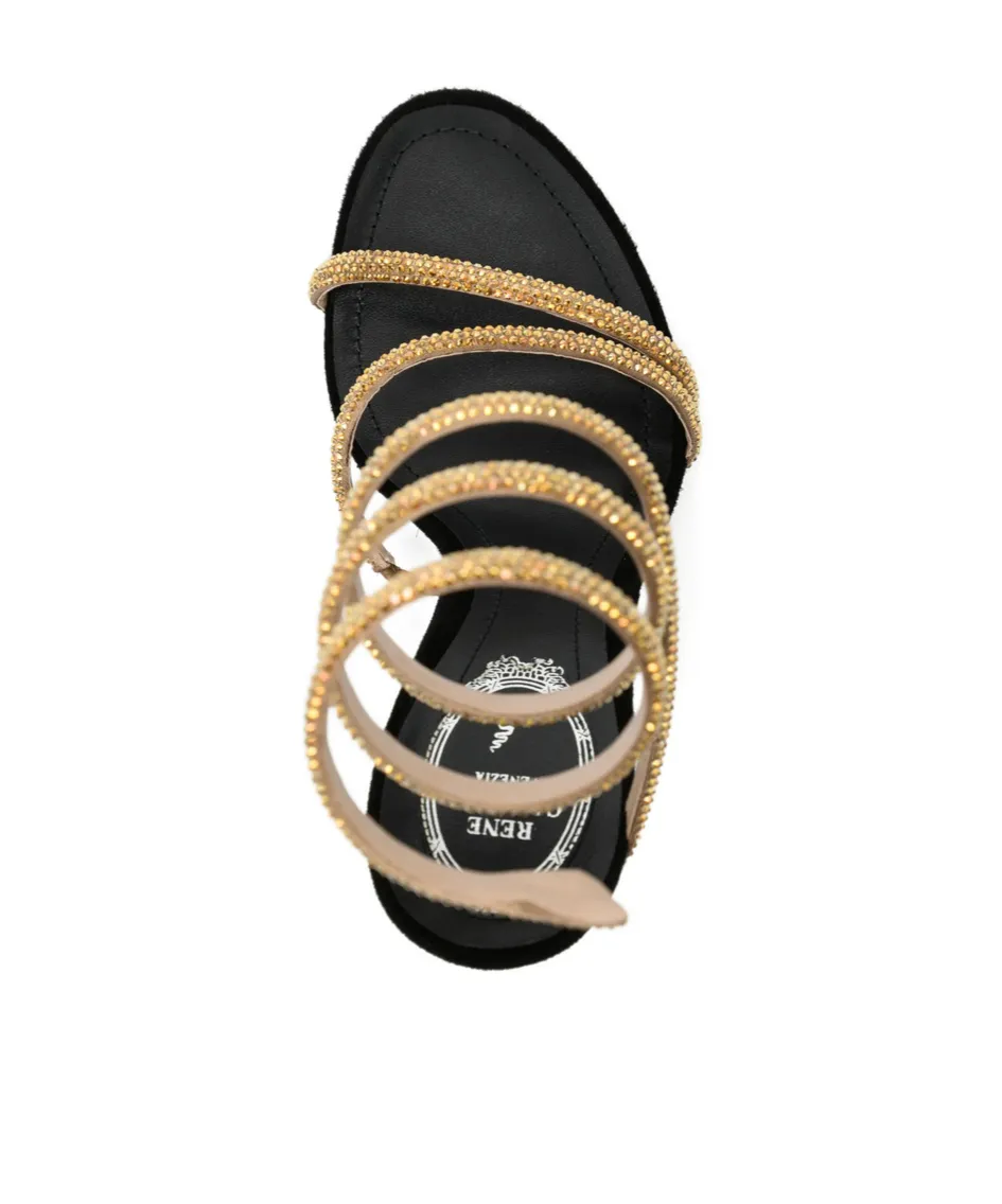 Round-Toe High-Heeled Sandals