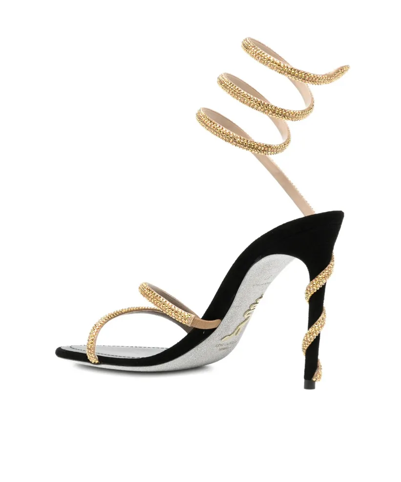 Round-Toe High-Heeled Sandals