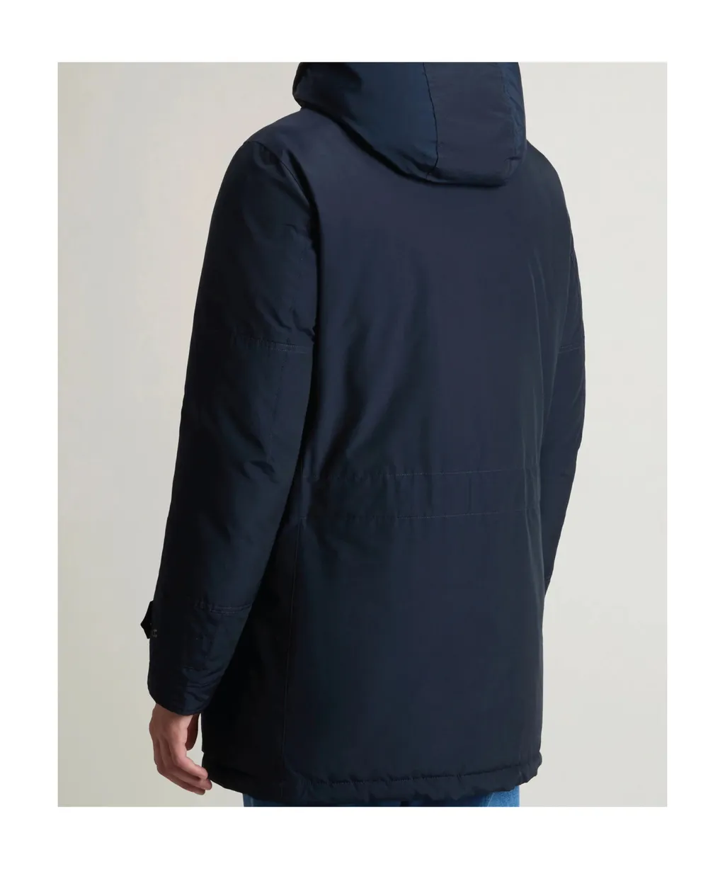Zippered Hooded Parka Down Jacket
