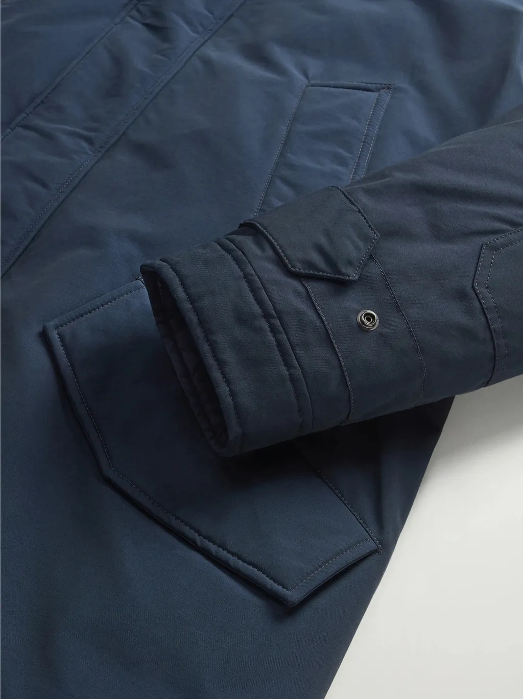 Zippered Hooded Parka Down Jacket
