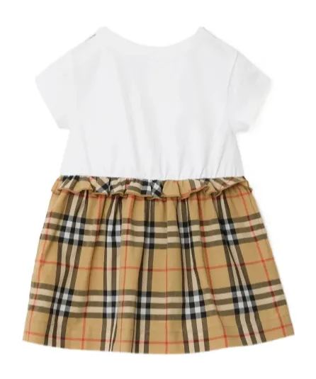 Burberry Kids Check Patterned Dress