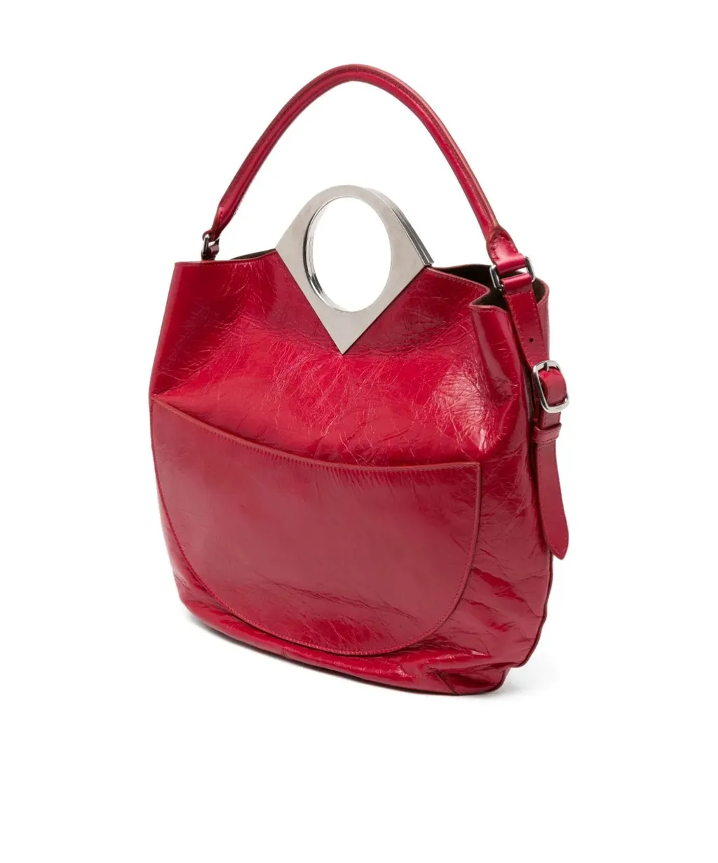 Ring Handle Shoulder Bag