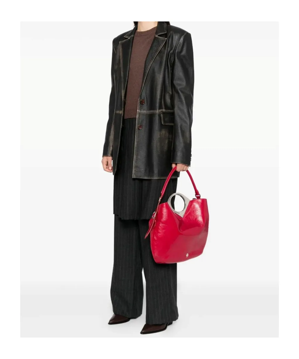 Ring Handle Shoulder Bag
