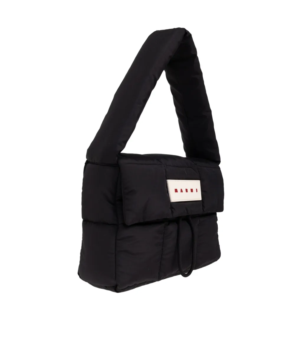 Marni Logo Patch Padded Shoulder Bag