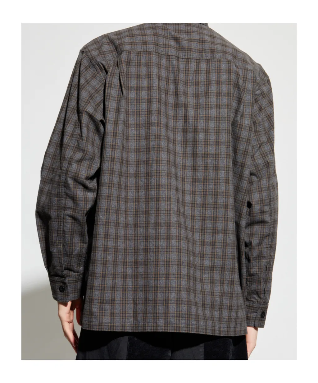 Comme Des Garons Homme Plus Plaid Patterned Buttoned Shirt