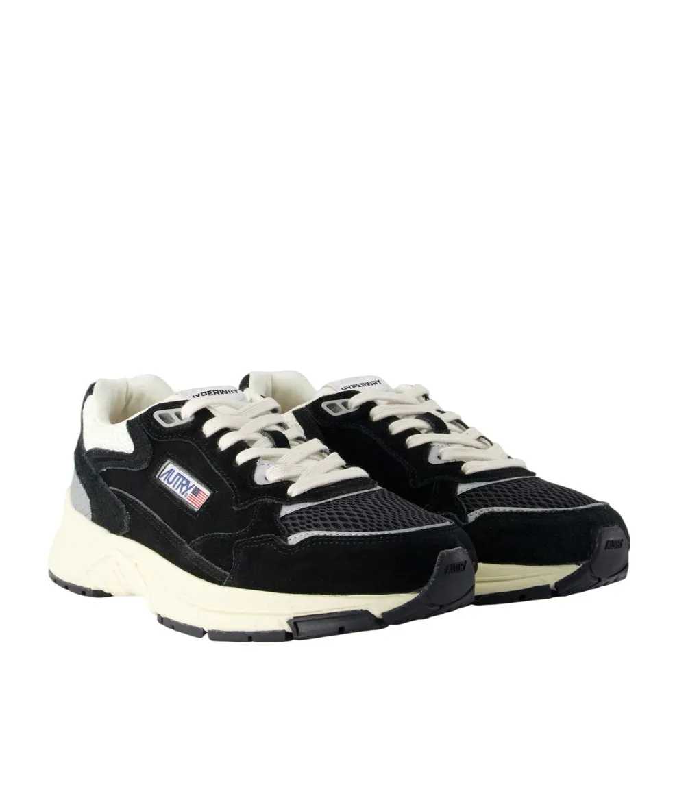 Hyperway Suede Panelled Sneakers