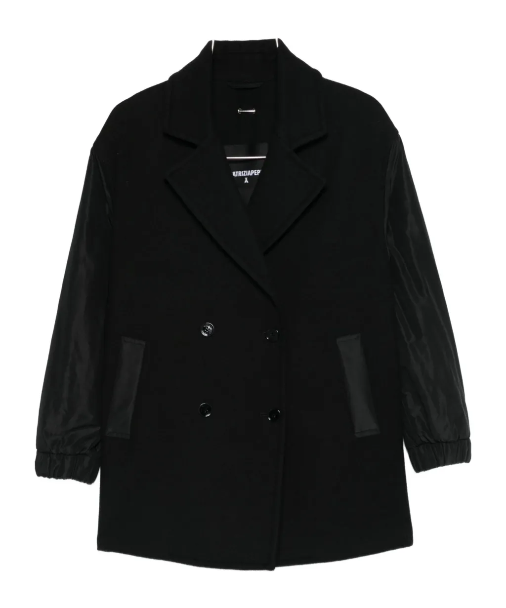Panelled Double-Breasted Coat