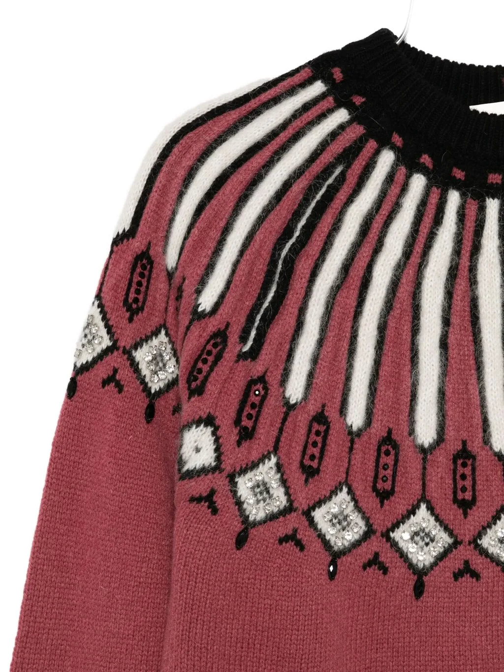 Adriane Embellished-Patterned Sweater
