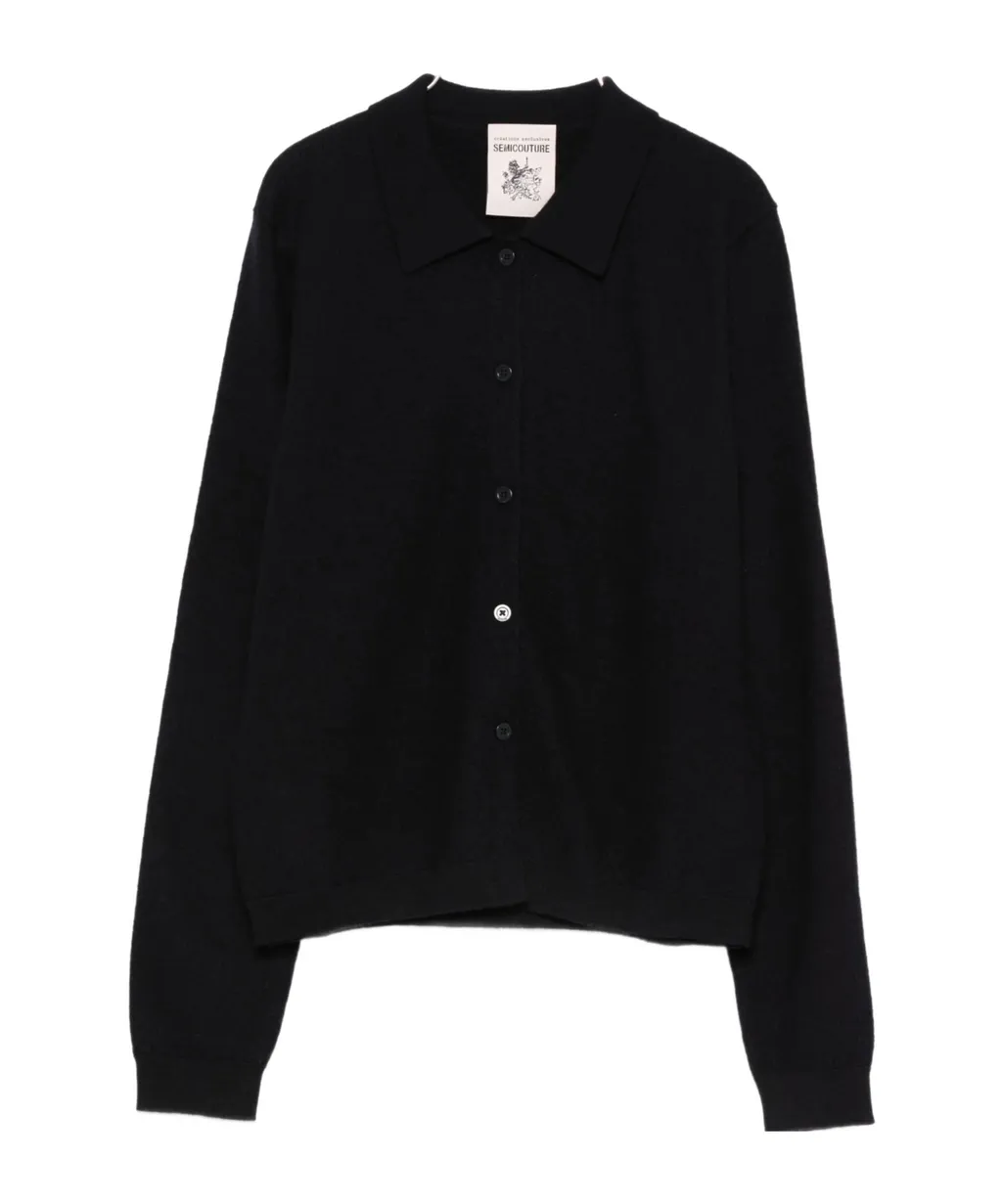 Collared Buttoned Cardigan