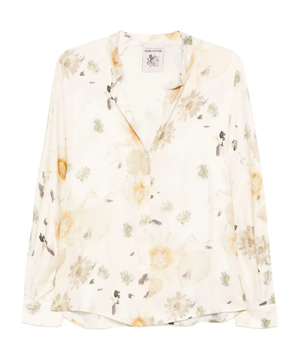 Floral-Pattern Top