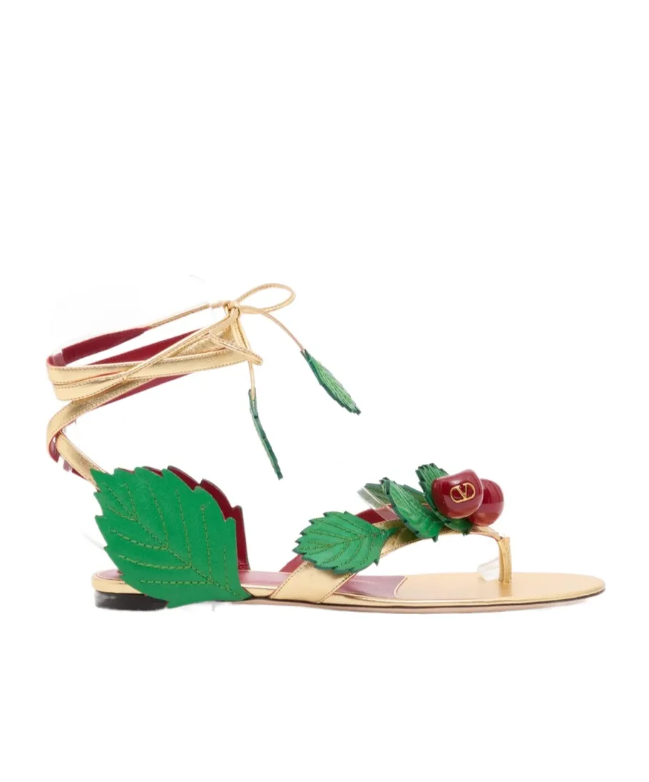 Valentino Cherryfic Thong Sandals