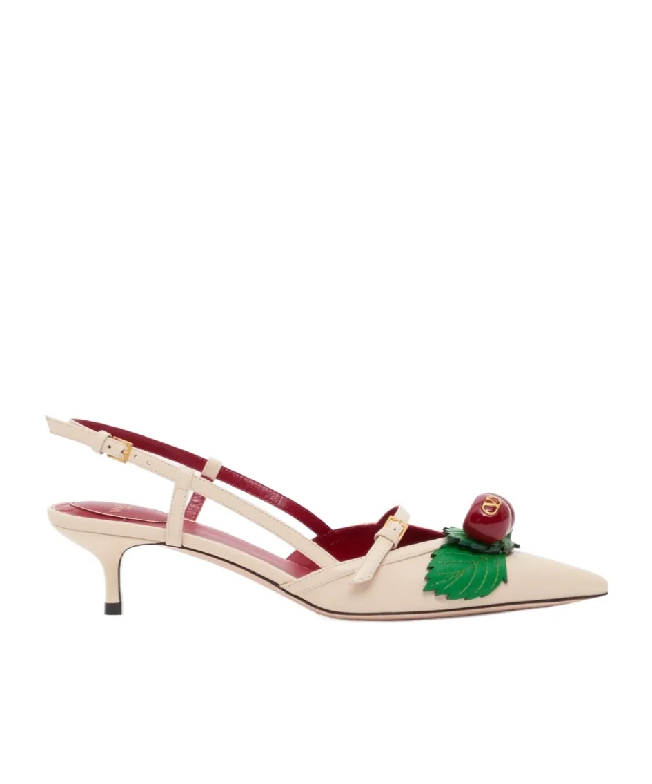 Floral Slingback Pumps