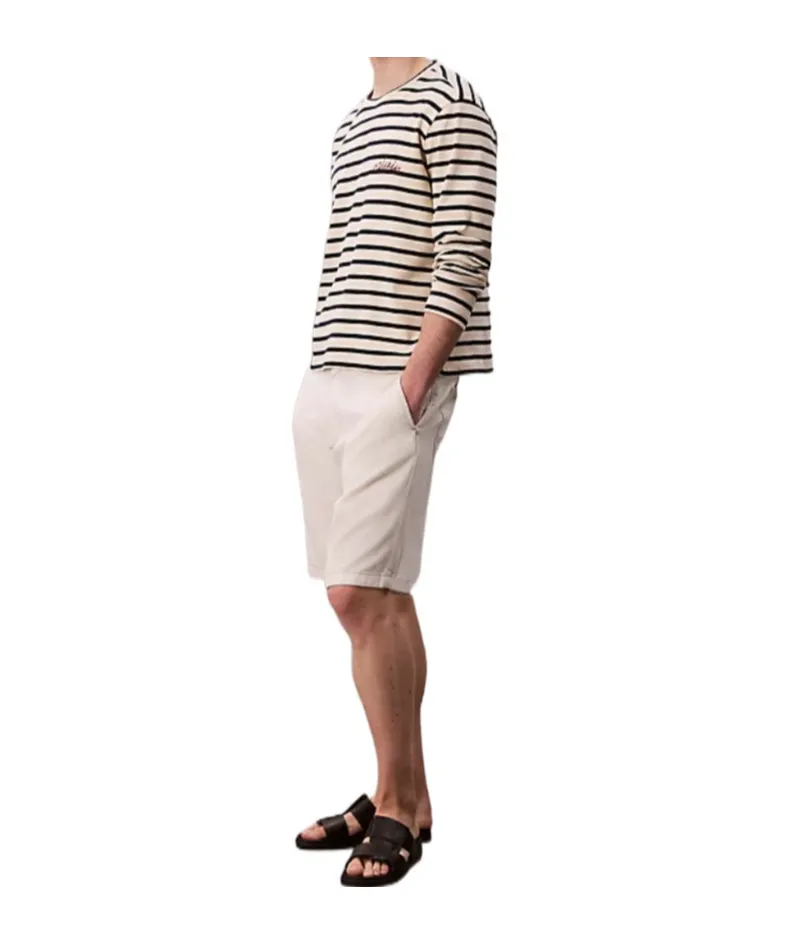 Compact Rib Stripe Easy Tee