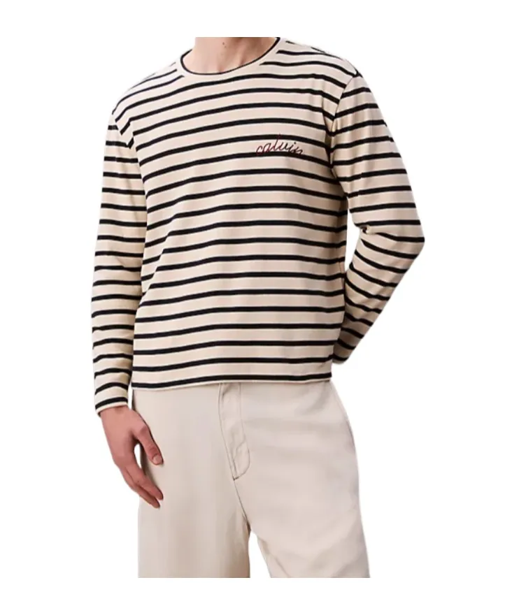 Compact Rib Stripe Easy Tee