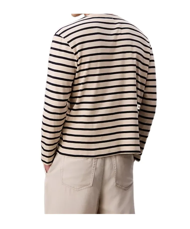 Compact Rib Stripe Easy Tee