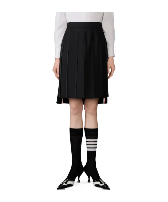 Thom Browne Super 120's Twill Pleated Skirt