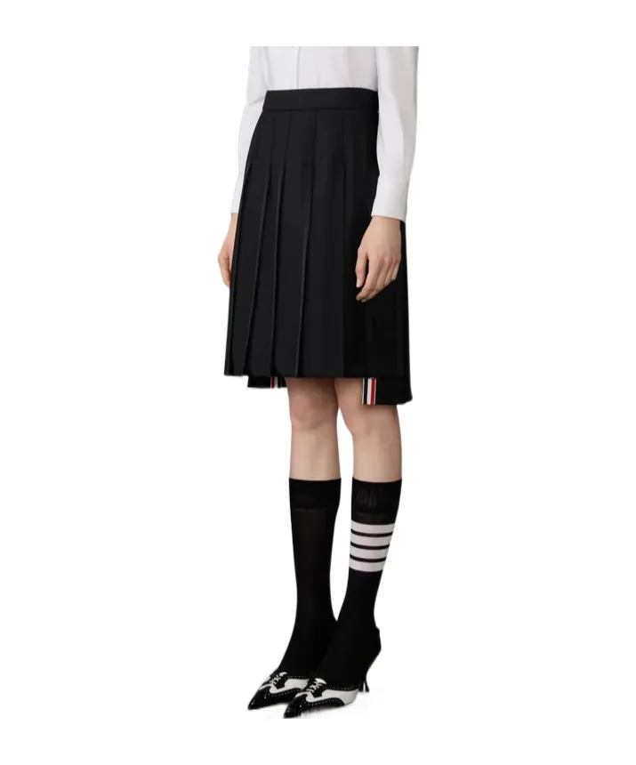 Thom Browne Super 120's Twill Pleated Skirt