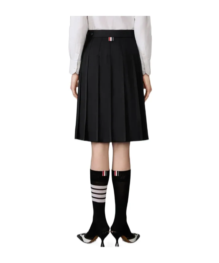 Thom Browne Super 120's Twill Pleated Skirt