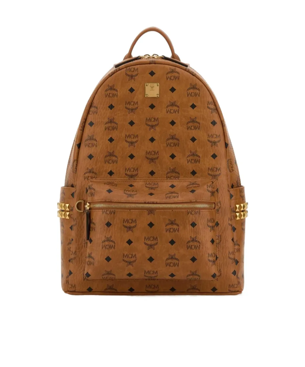 Mcm Allover Logo Printed Backpack