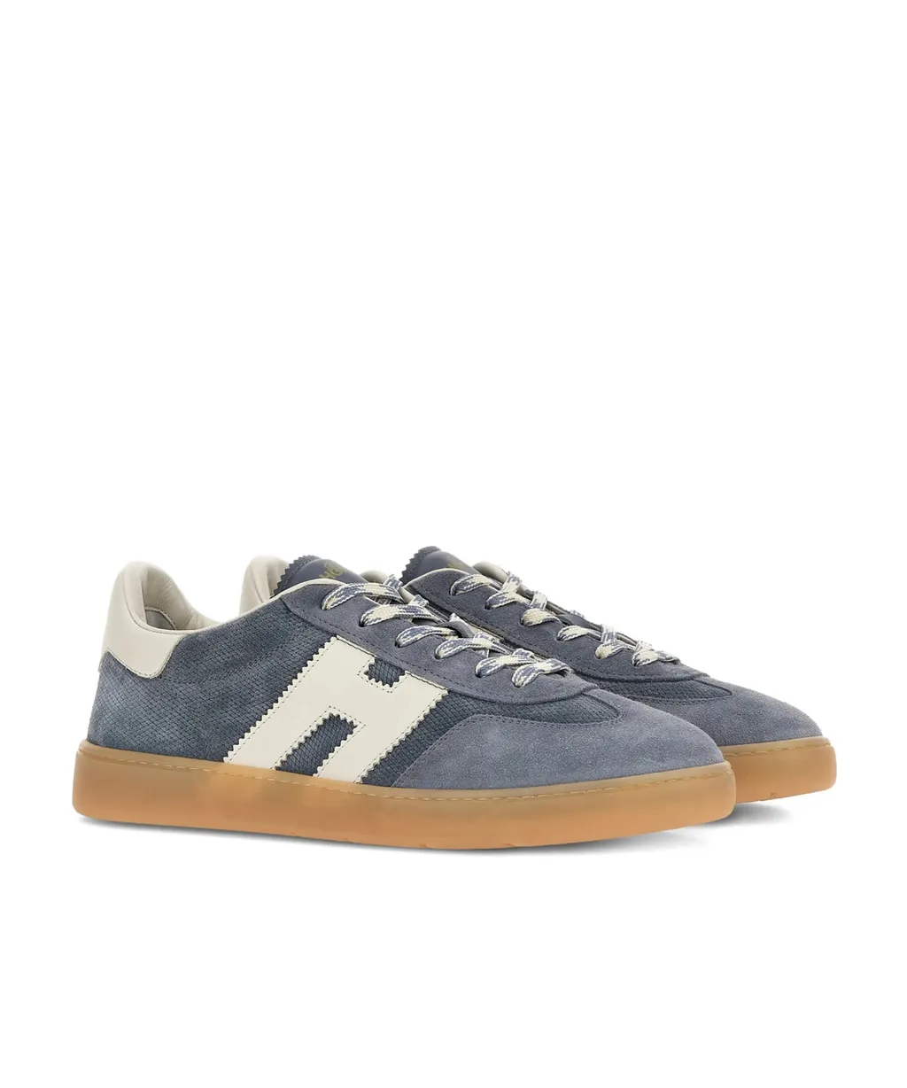 Hogan Logo-Patch Lace-Up Sneakers