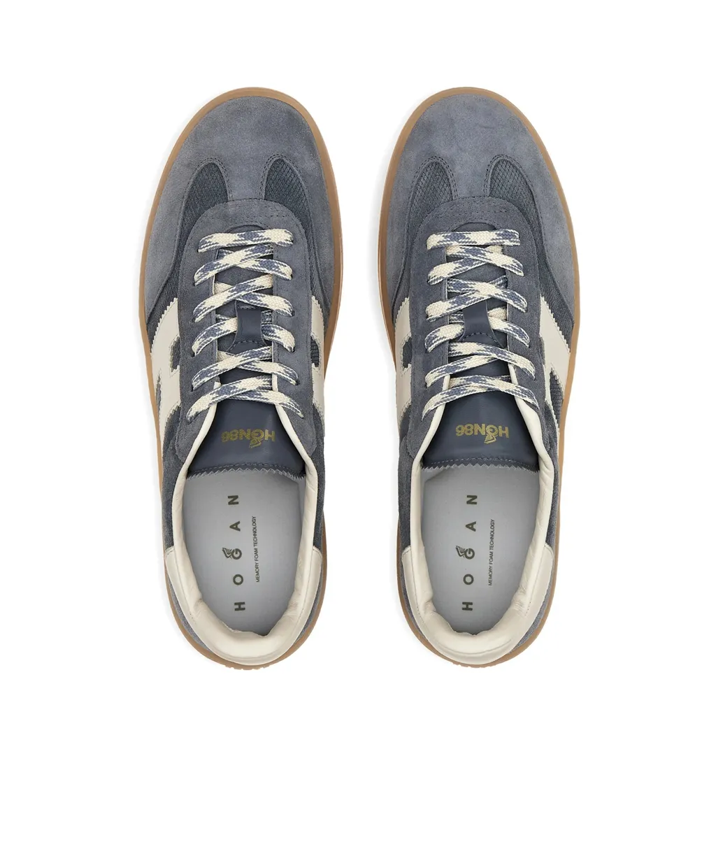 Hogan Logo-Patch Lace-Up Sneakers