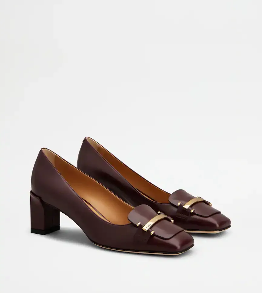 50Mm Leather Pumps