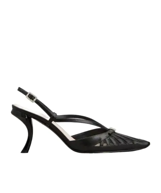 Virgule D'orsay Pumps In Leather