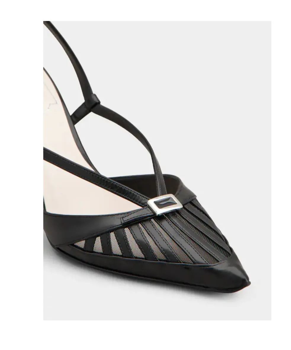 Virgule D'orsay Pumps In Leather