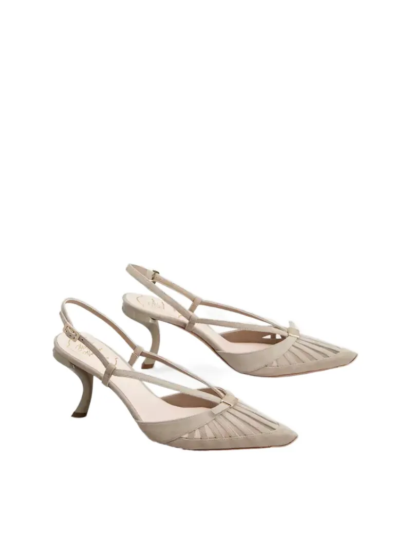 Virgule D'orsay Pumps In Suede