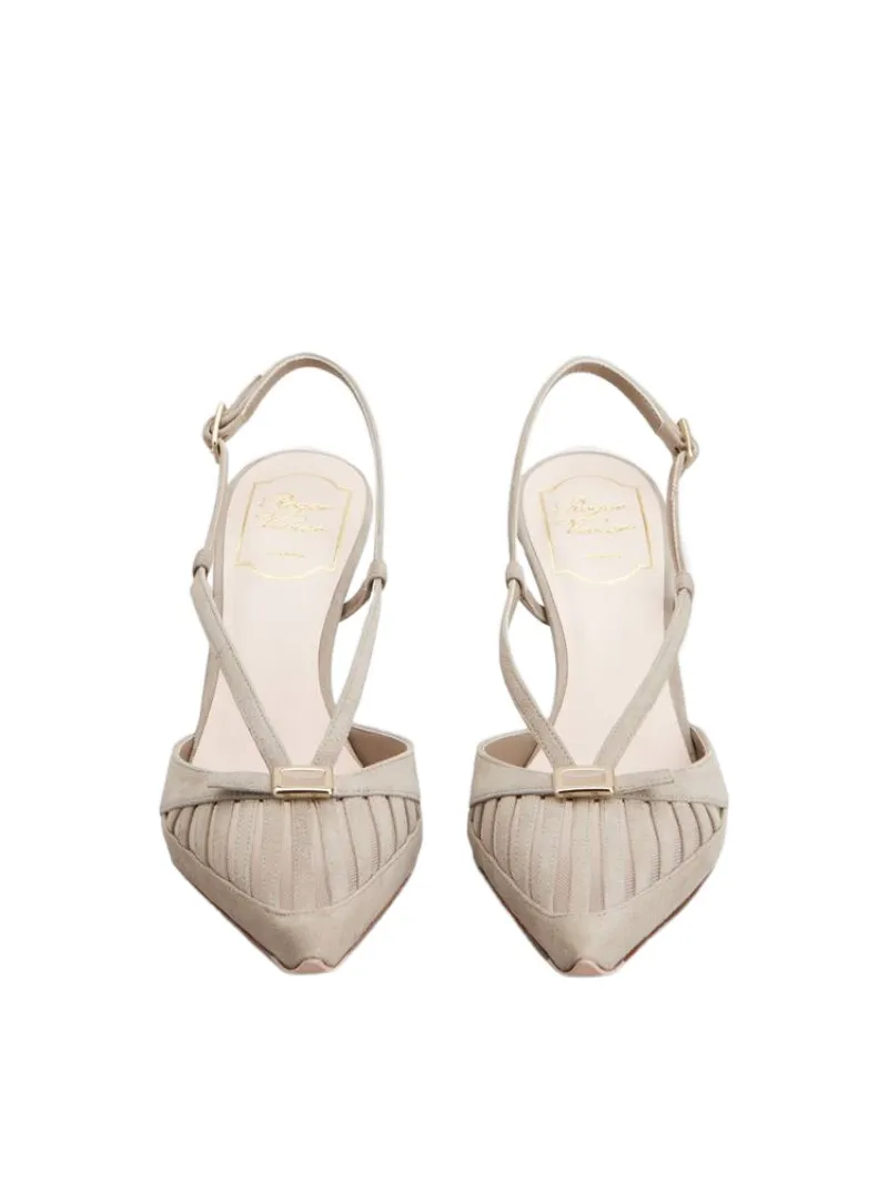 Virgule D'orsay Pumps In Suede